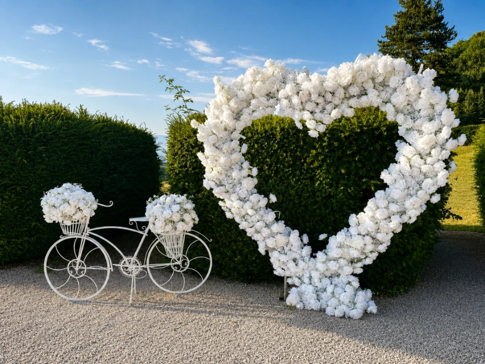 Mariage fleur coeur