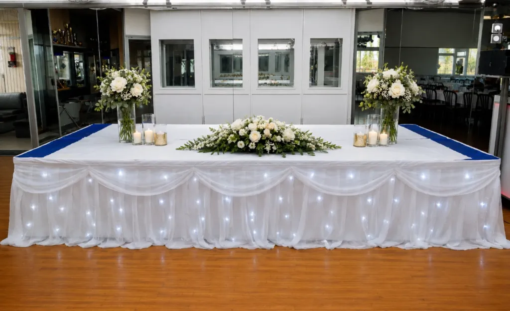 [lin011] Jupe de table lumineuse de 8m